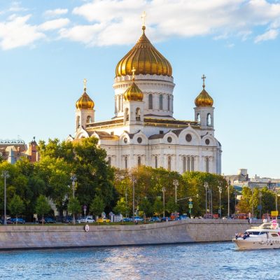 Речная прогулка по центру Москвы от храма Христа Спасителя (1 час)