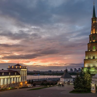 Вечерняя поездка по сверкающей Казани + колесо обозрения «Ривьера»