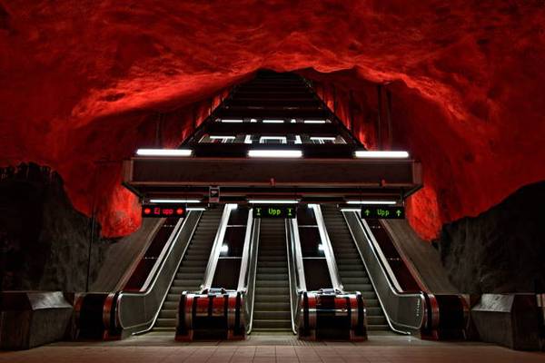 Экскурсия по синей ветке метро Стокгольма