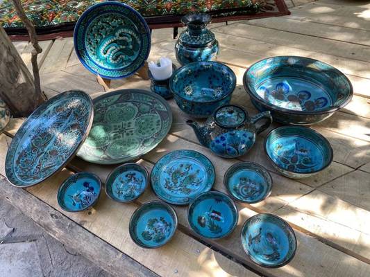 В мастерскую риштанской керамики из Коканда