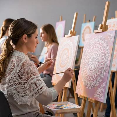 Мастер-класс по живописи «Оренбургские шали»