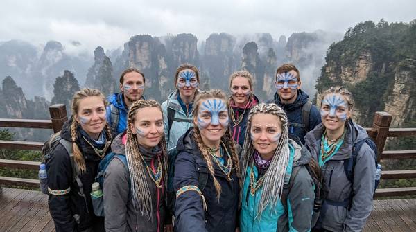 Три грани Китая c горами Аватар c внутренними перелетами